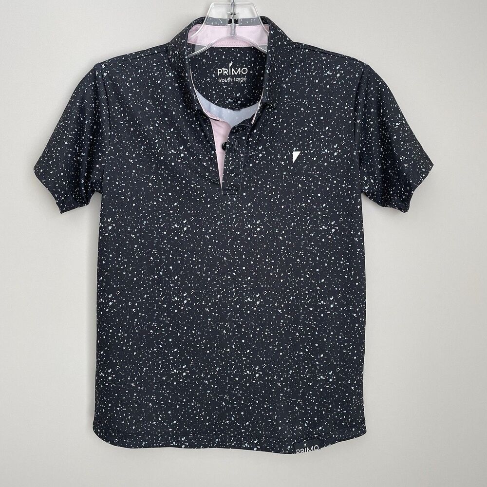 Boys Size Youth L 8-9 Polo 3 Shirts Bundle Collar Preppy Uniform School Golf